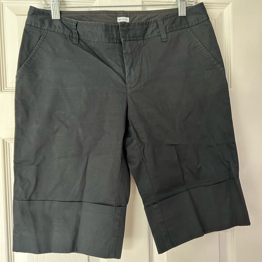 GAP Black Bermuda Shorts Classic Cotton Blend